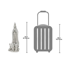 Design Toscano statue placed in a garden setting offering peaceful outdoor shrine ambience