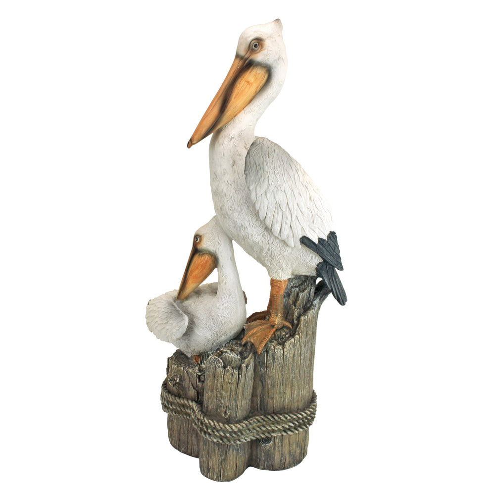 Design Toscano statue beside planter showing size and placement versatility