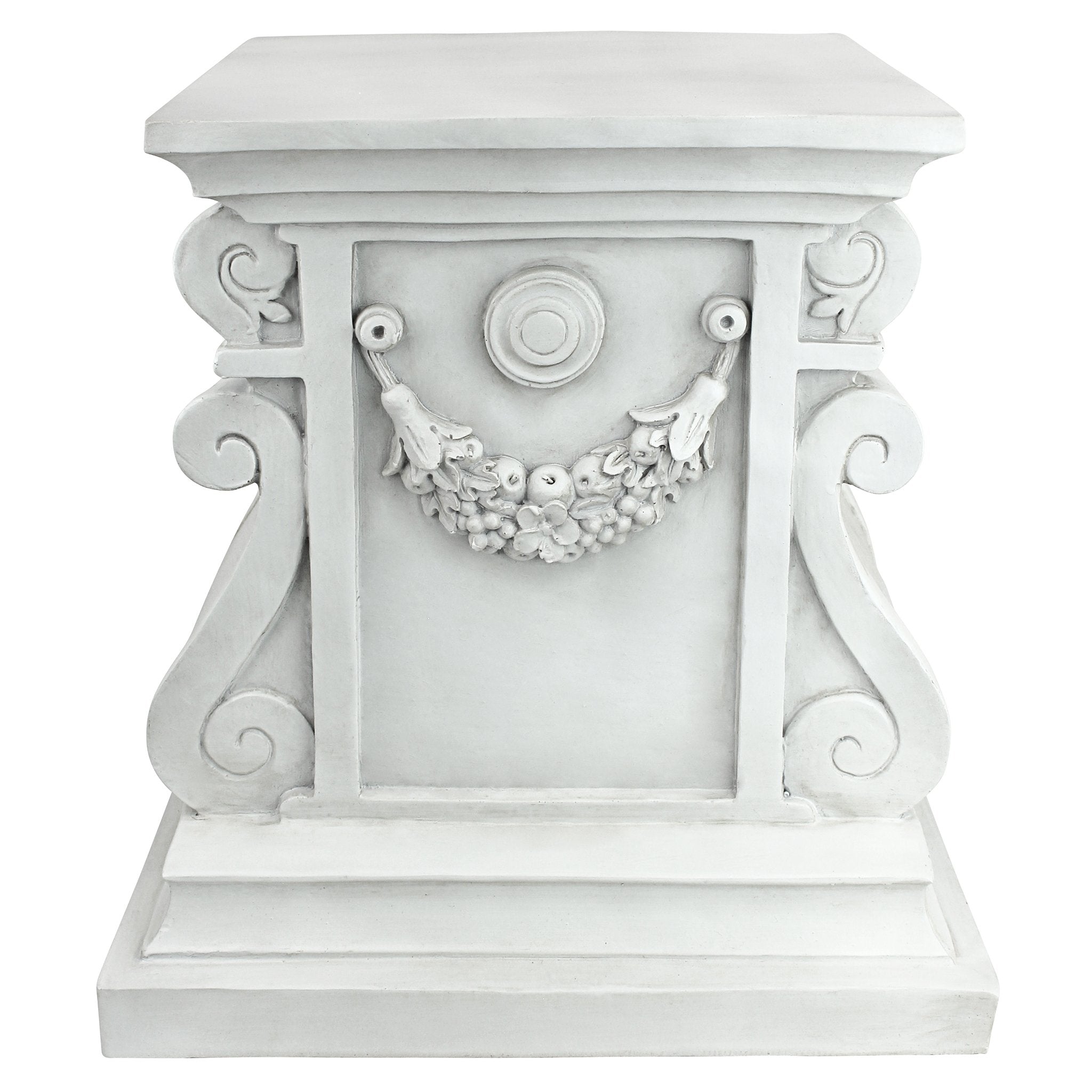 Design Toscano close-up of faux-stone texture highlighting realistic finish benefit