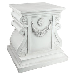 Design Toscano front view of plinth showing classical details and display benefit