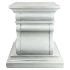 Design Toscano plinth supporting statue to show elevation and focal-point benefit