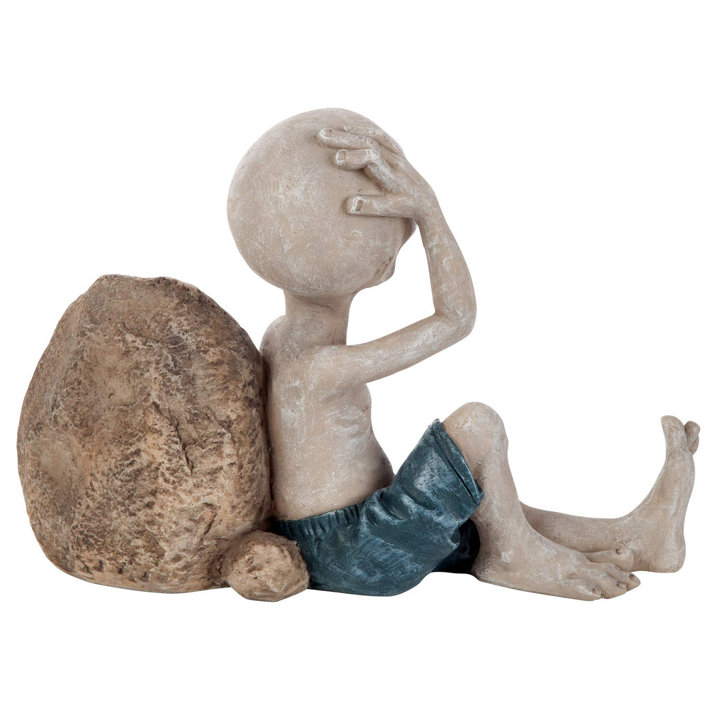 Design Toscano poolside placement showing statue enhancing outdoor vibe