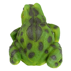 Design Toscano hand-painted texture on Ribbit statue showing durable finish benefits