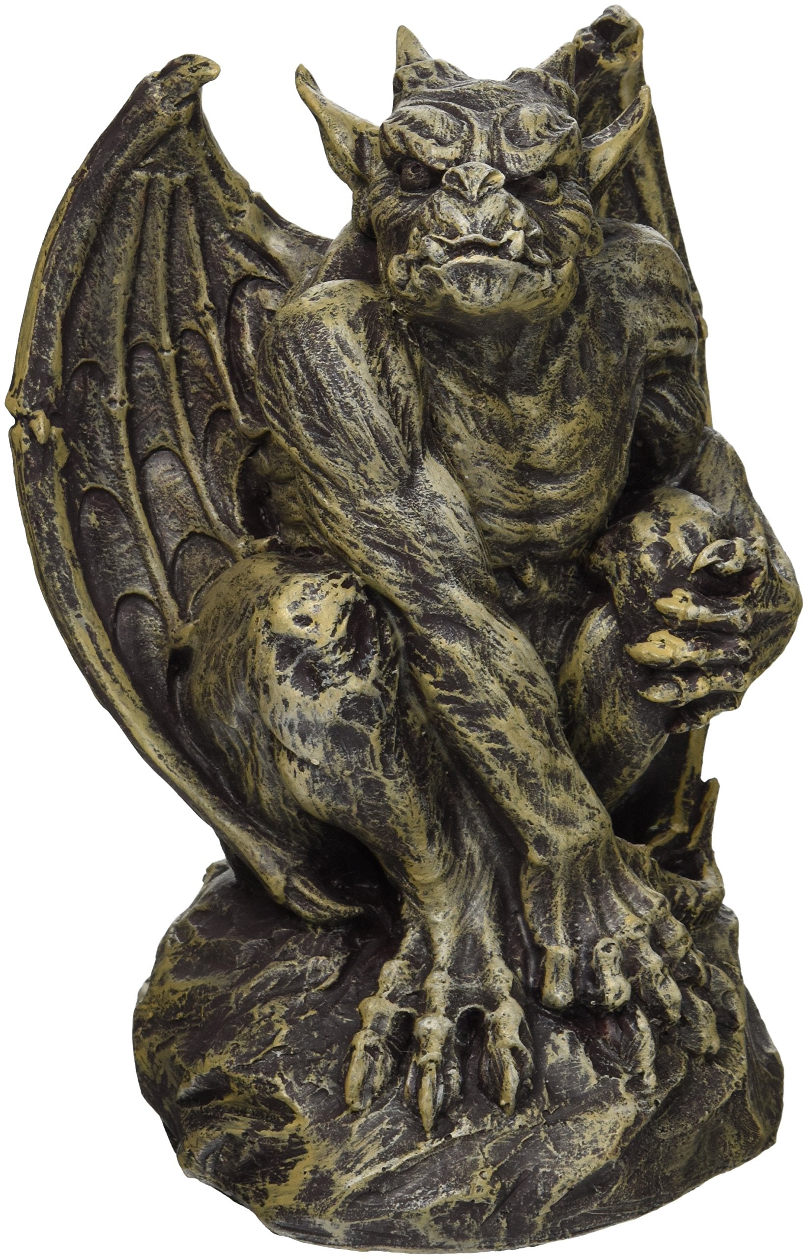Design Toscano Silas front view showing Gothic guardian presence and dramatic appeal
