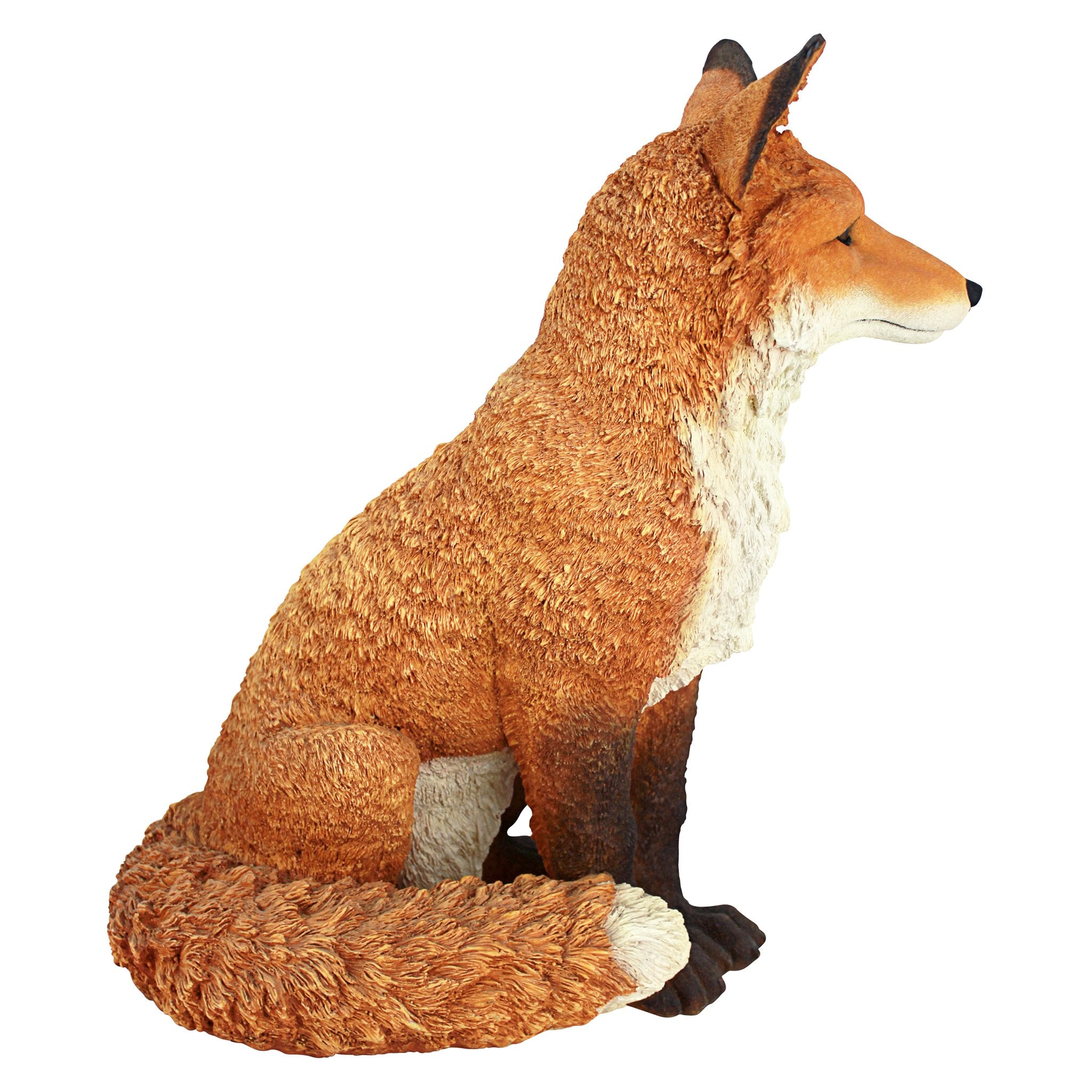 Design Toscano Simon fox displayed on bookshelf adding indoor personality and charm