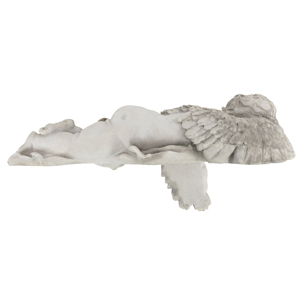 Design Toscano close-up of wing feathers showing lifelike texture and detailed sculpting
