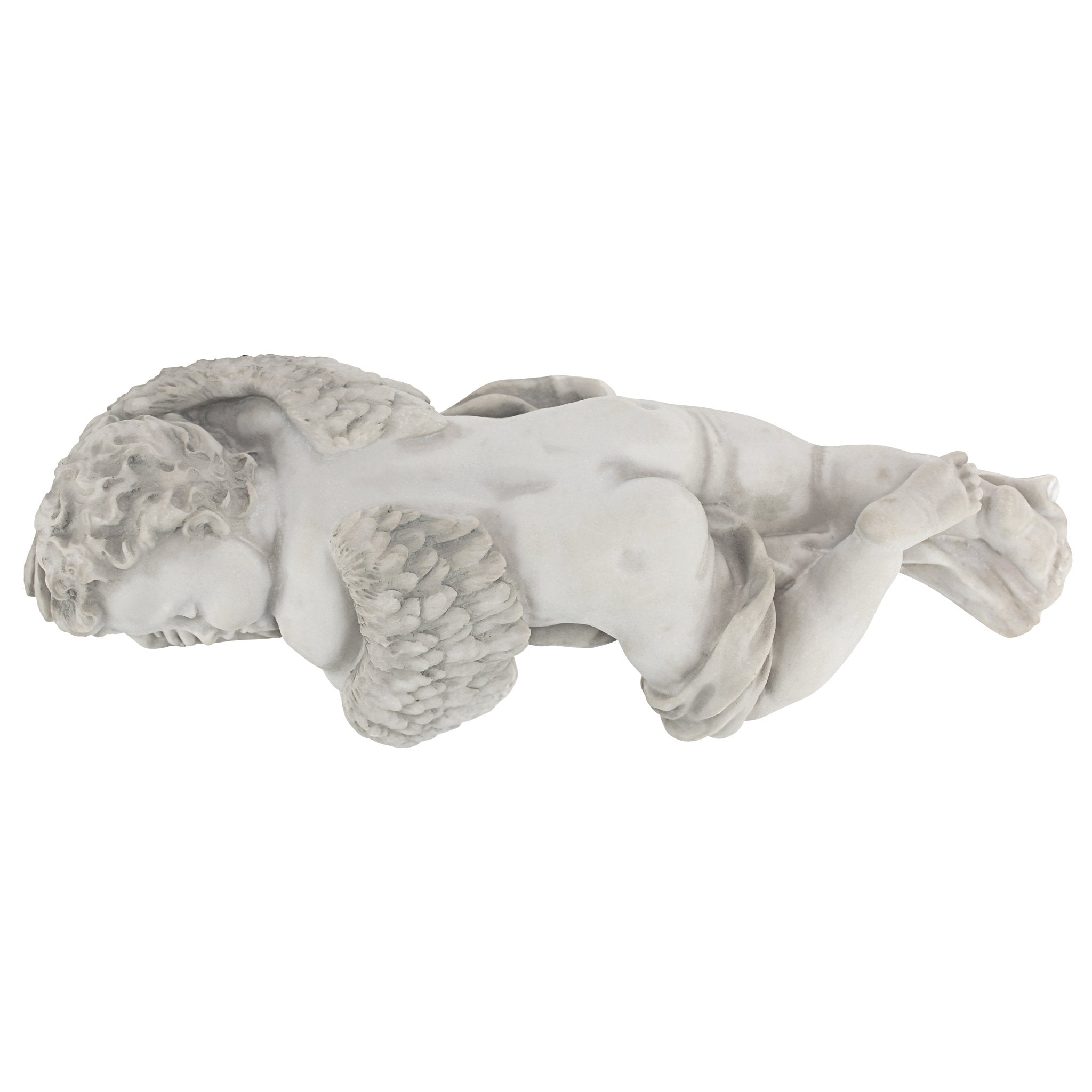 Design Toscano detail of knees and tiny toes conveying craftsmanship and realistic features