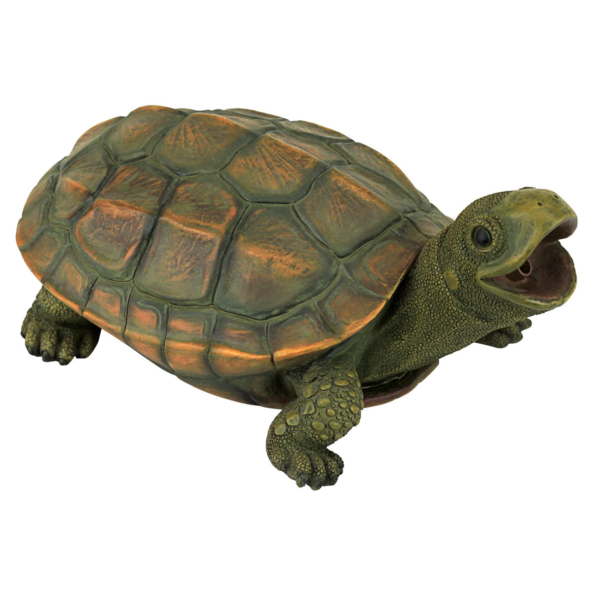 Design Toscano Sprinke front view showing turtle shape and decorative appeal