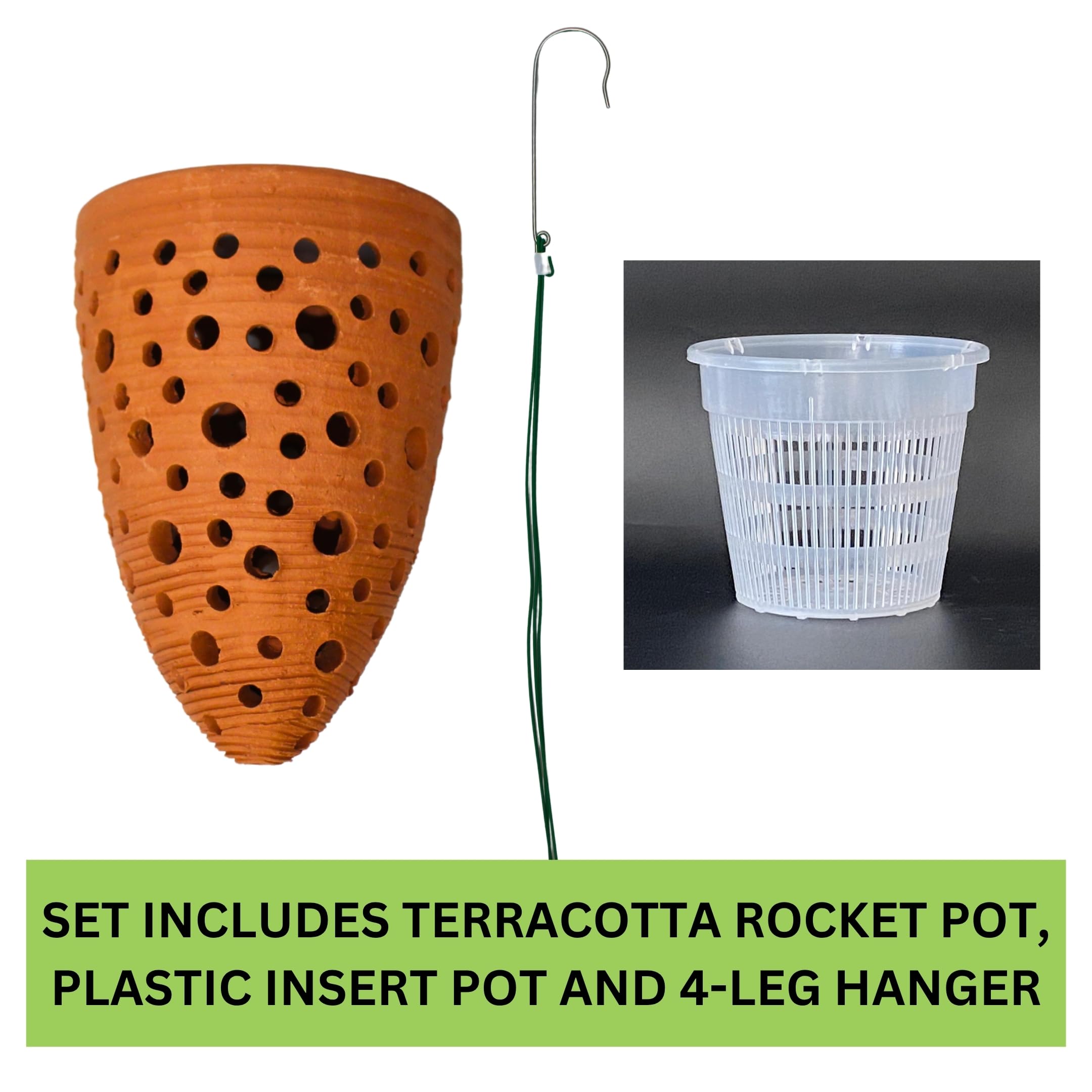 DESQUIGGLE coated wire hanger showing stability and weather protection benefit