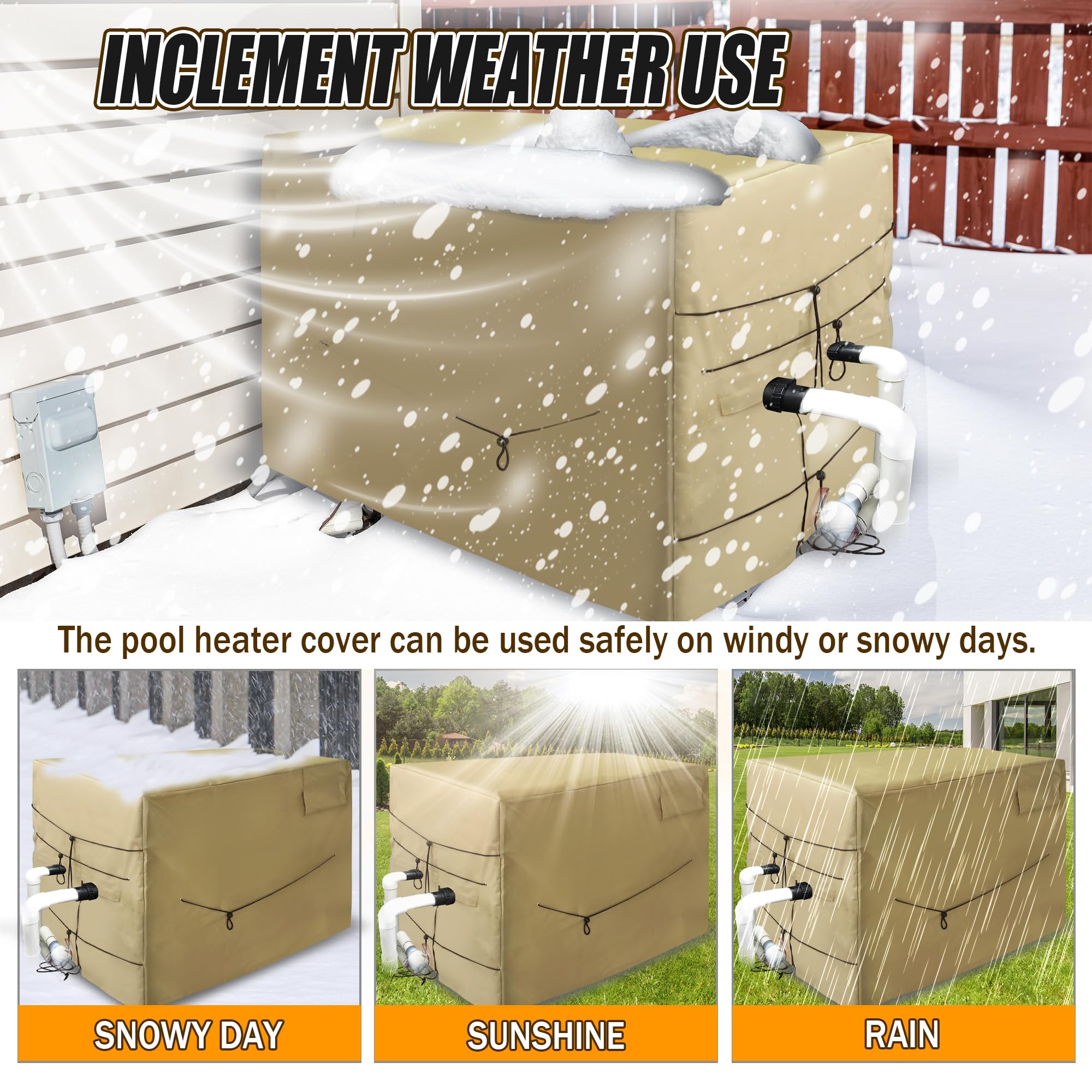 Desunqin drawstring base secures cover against wind and debris