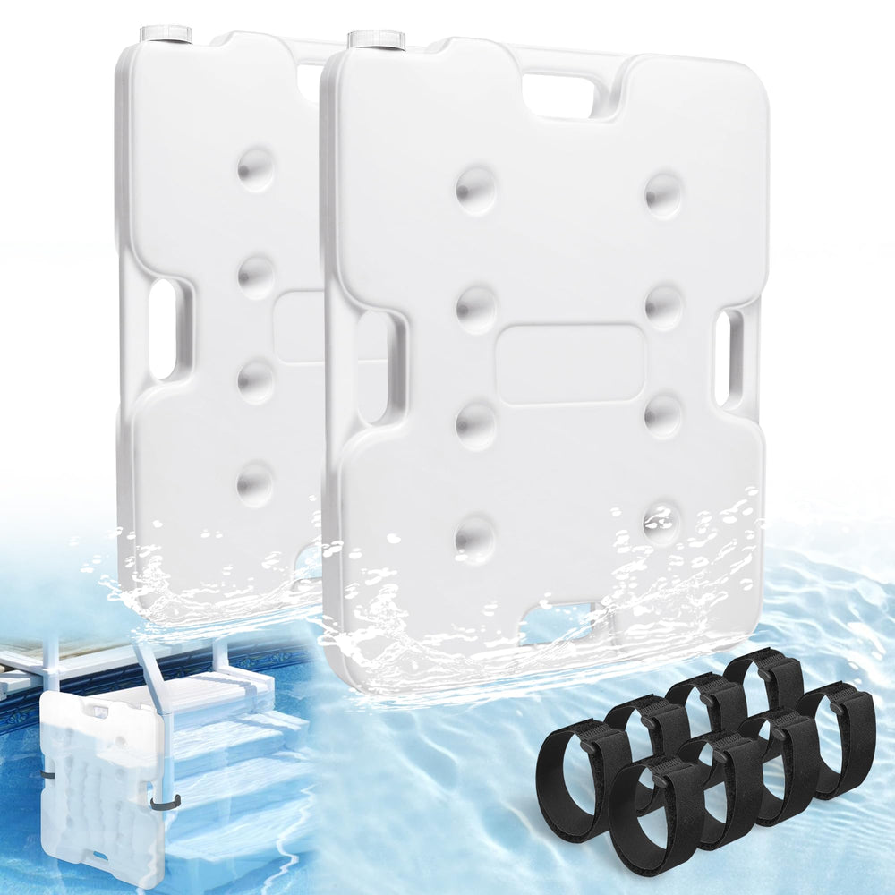 Desunqin front view of two 60lb pool ladder weights showing durable design and secure fit