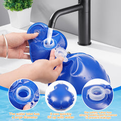 Desunqin metal hook securing bag to pool edge for stable attachment