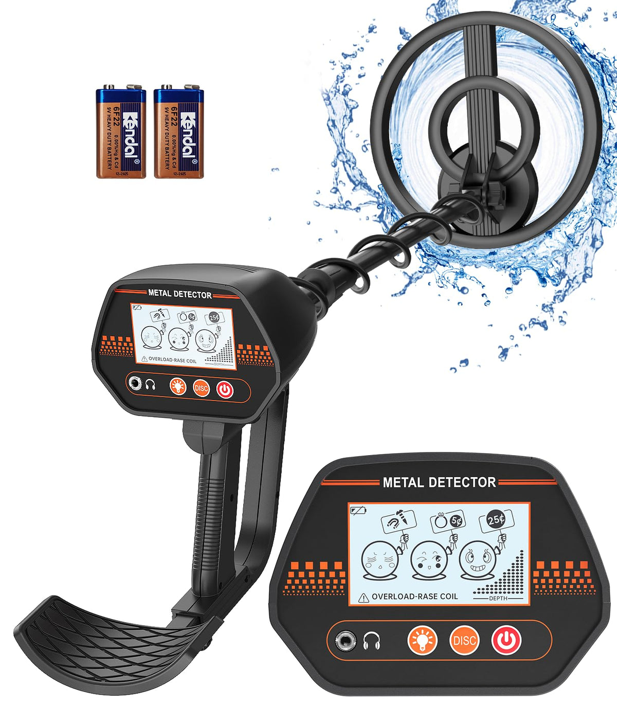 DetectTrek MD-4070 front view showing compact, child-friendly design and controls