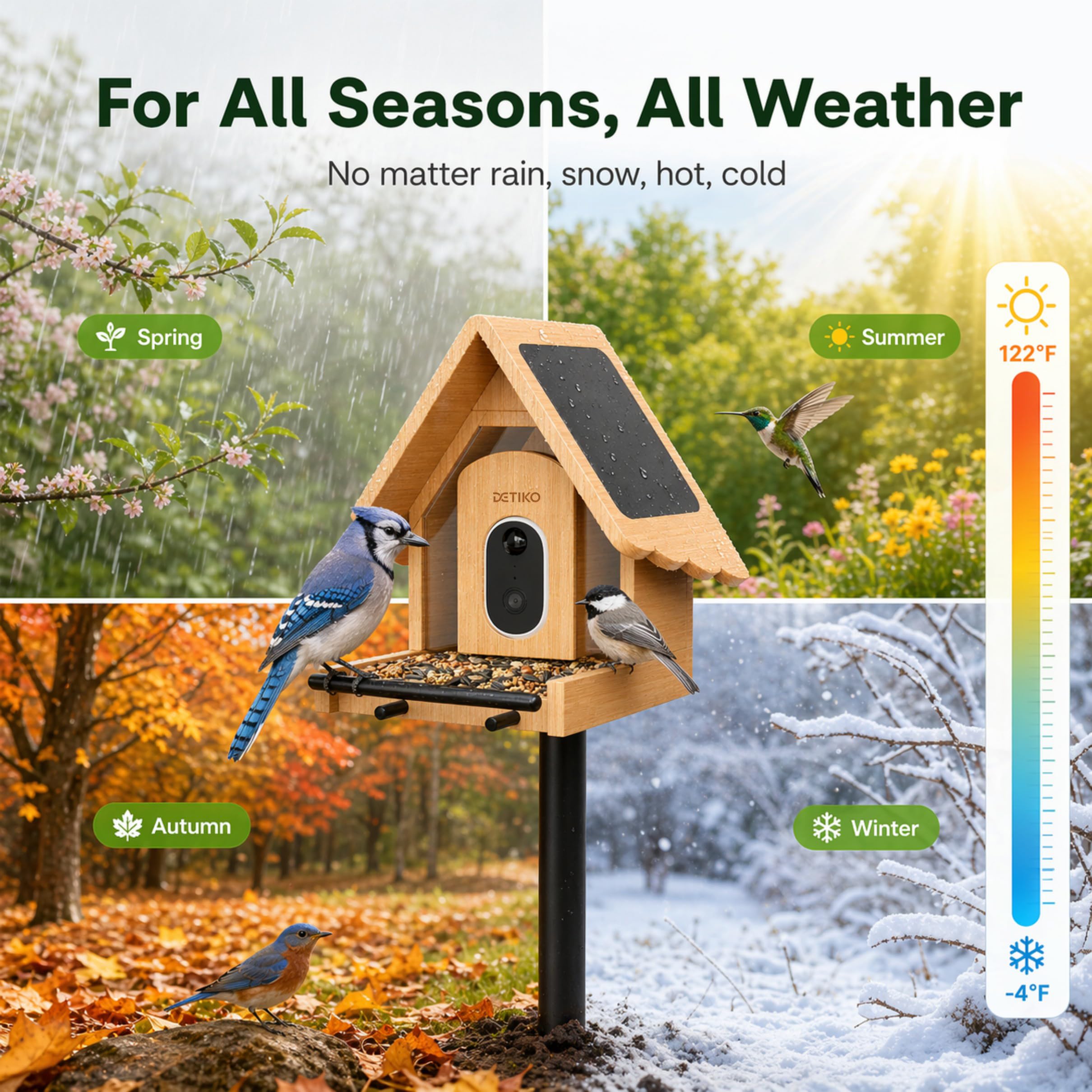 DETIKO two-way audio control detail, communicate quietly with wildlife