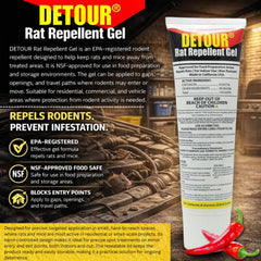DETOUR gel applied along car engine wiring, protects cables and reduces chewing damage