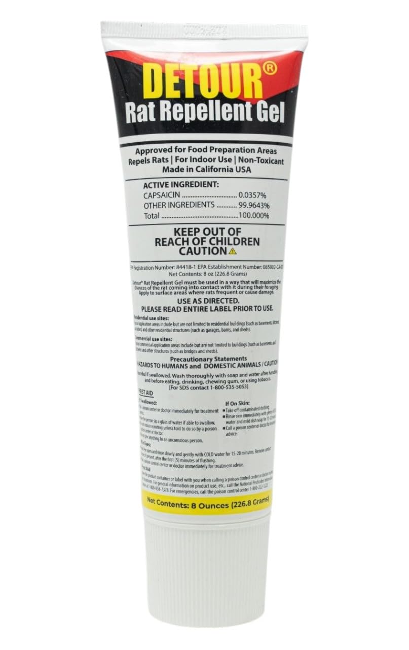 DETOUR front packaging 8 oz tube showing professional squeeze applicator and label, ensures precise application