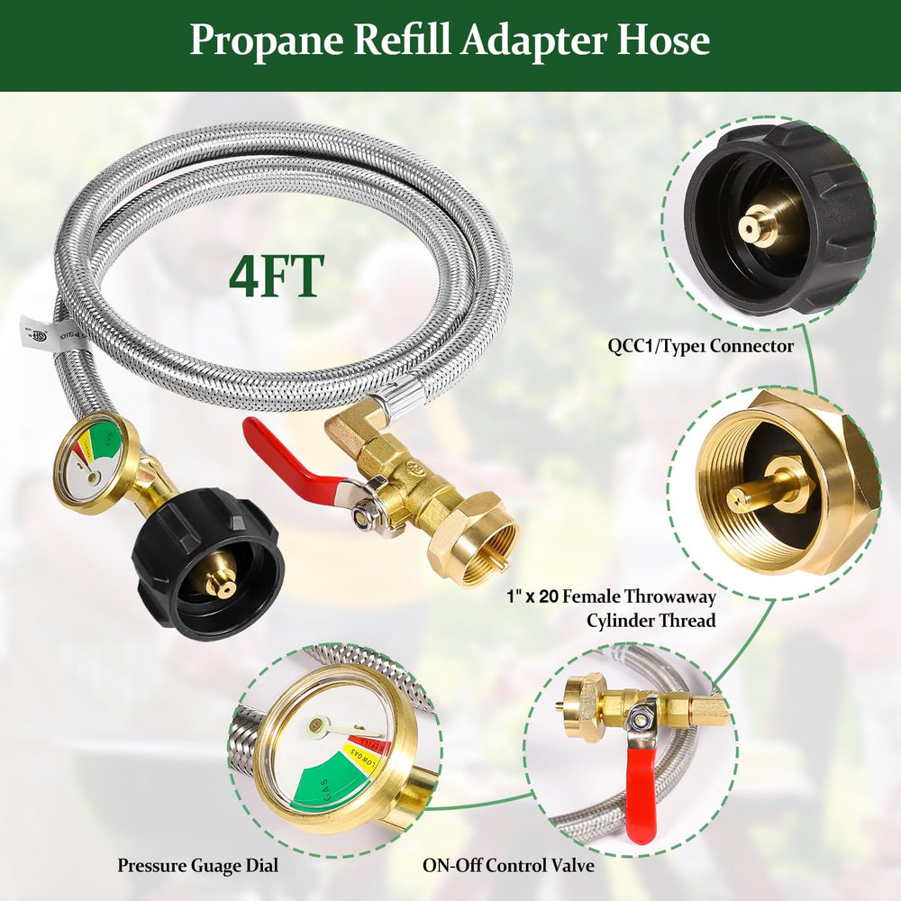 Detoypapa solid brass connector close up demonstrating leak-resistant durable construction