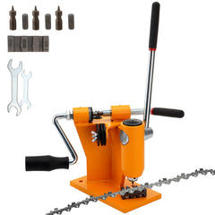 DETYI front profile of 2-in-1 chain breaker and spinner showing compact design and stability