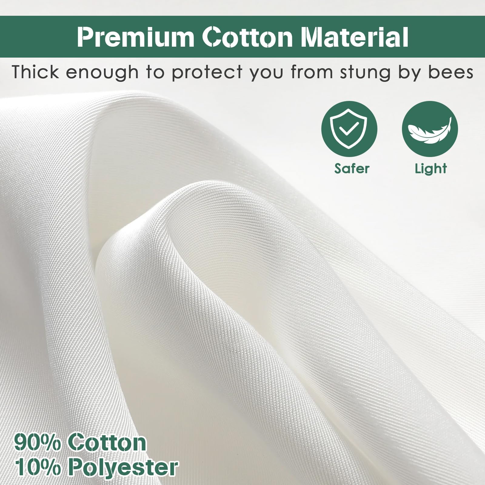 Deuovht elastic cuffs and elevated collar showing sealed protection