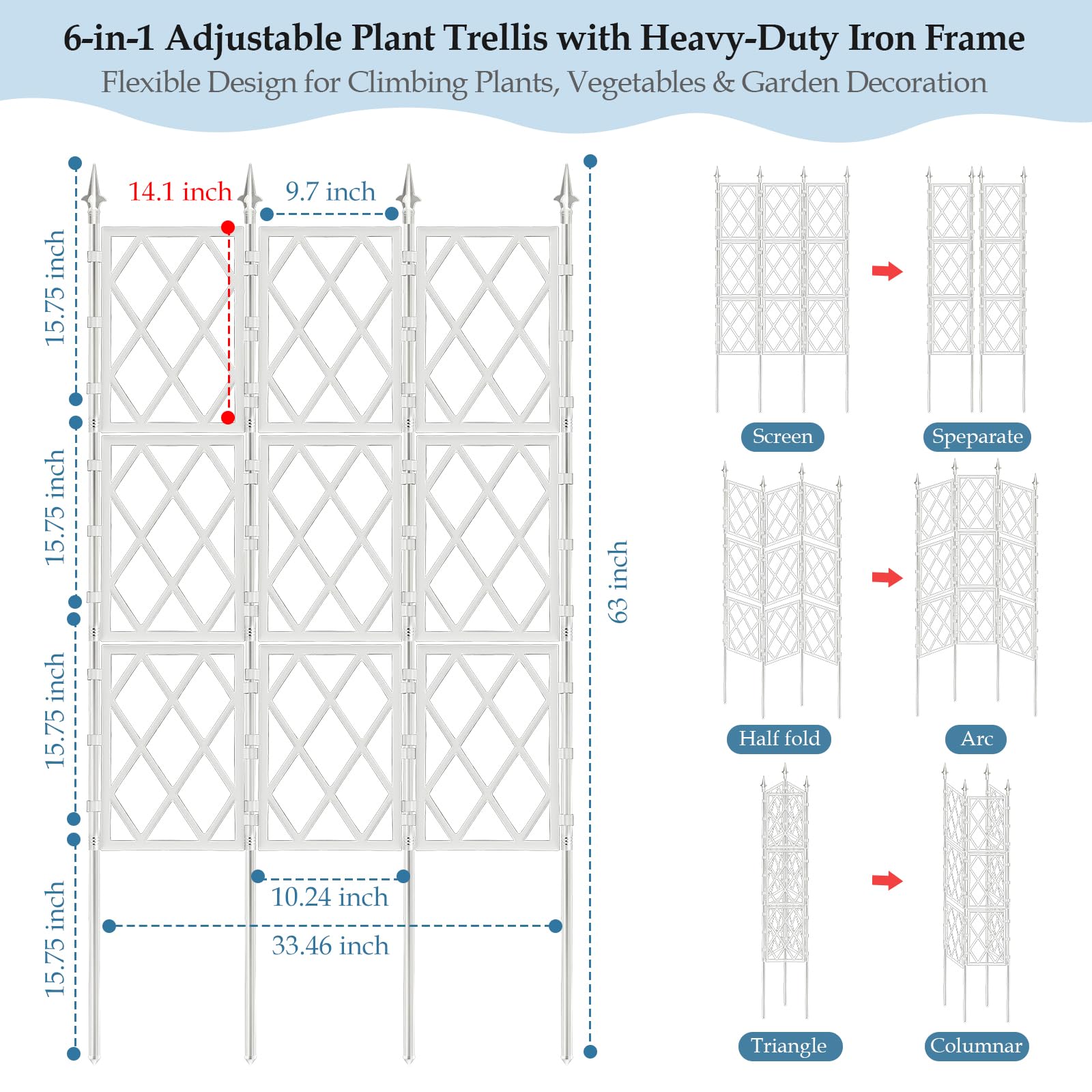 DEVISEFUN trellis grid texture detail highlighting UV-resistant panels