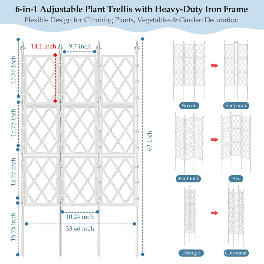 DEVISEFUN trellis grid texture detail highlighting UV-resistant panels