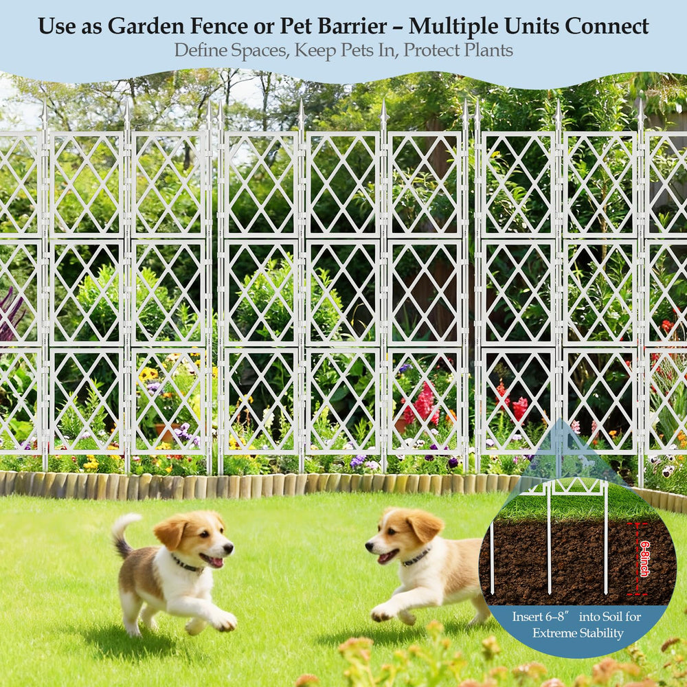 DEVISEFUN trellis supporting climbing vines illustrating stable hold