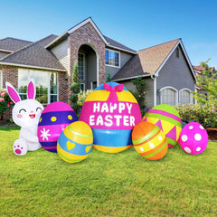 DEVONWIDE front view of entire inflatable set with bright colors and curb appeal