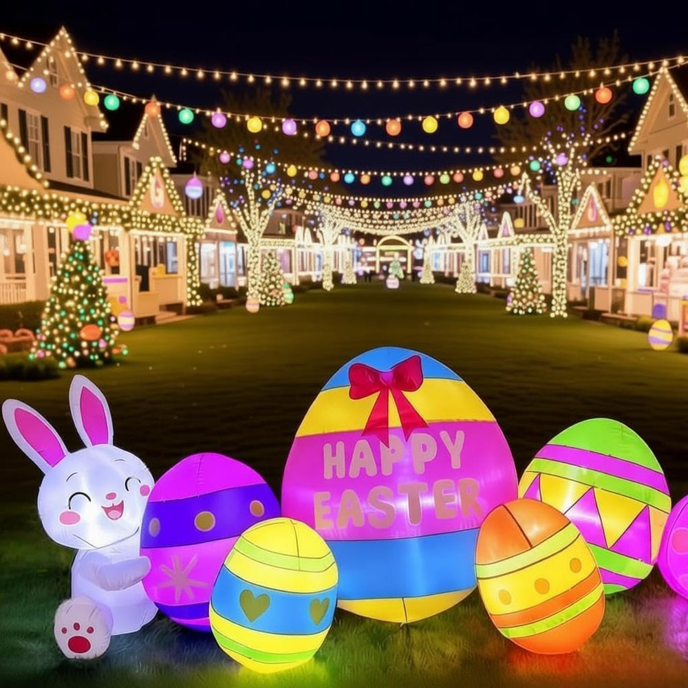 DEVONWIDE lifestyle scene of garden party with inflatables boosting holiday atmosphere