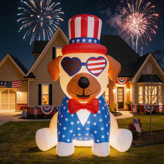 DEVONWIDE pug front view showing patriotic design and festive appeal