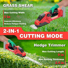 DEVTBLUN grass shear 5-inch blade mode trimming lawn edges precisely and quickly