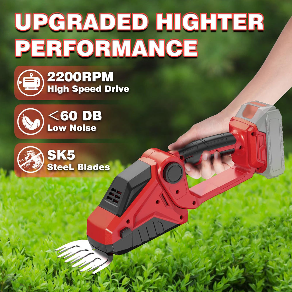 DEVTBLUN 9-inch hedge blade slicing thin shoots on a shrub with smooth results
