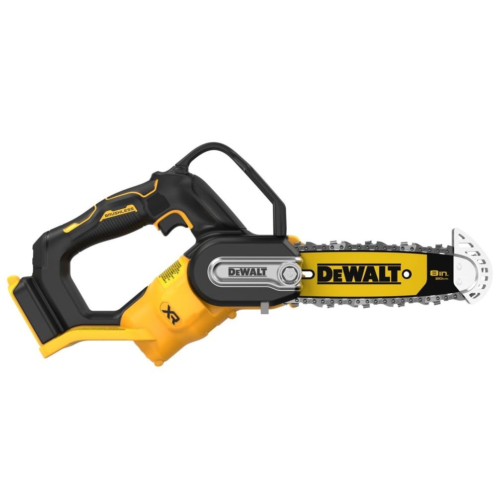 DEWALT side profile showing controls for safer, straightforward operation benefit