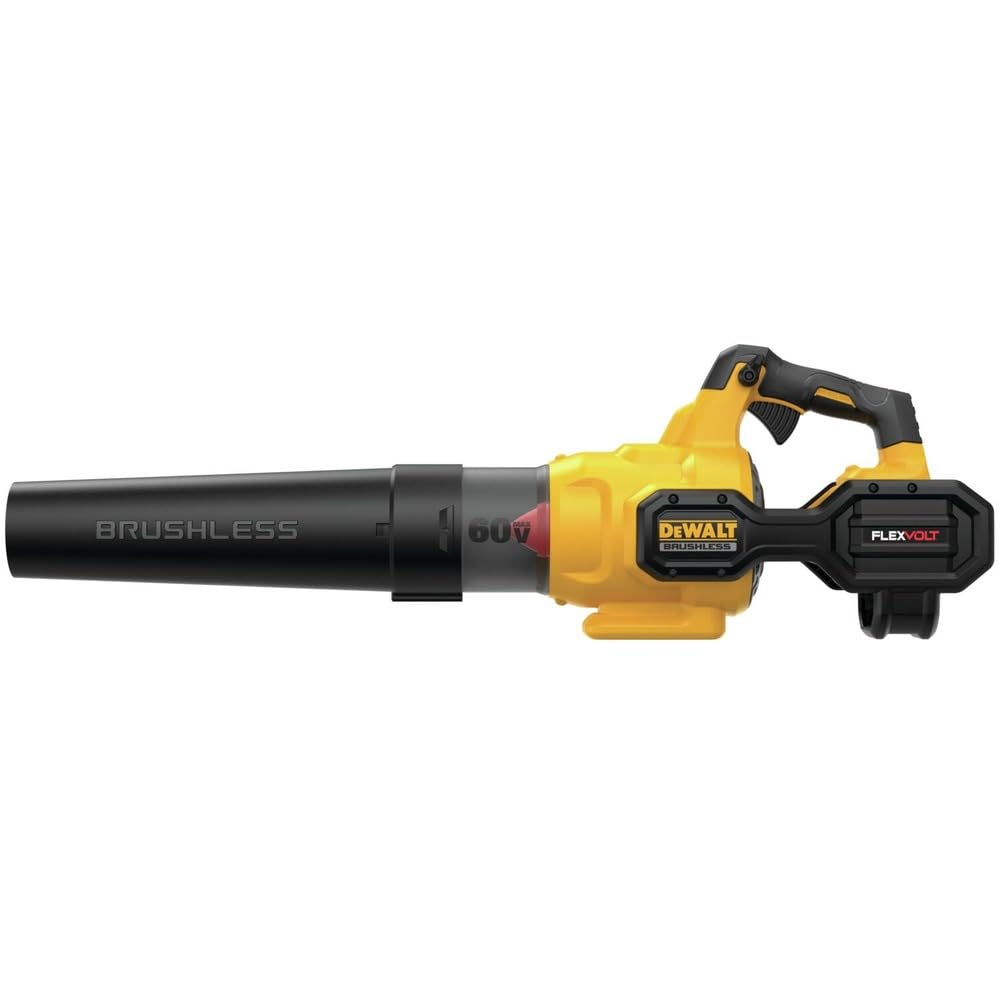DEWALT DCBL772B nozzle close-up illustrating wide mouth for fewer passes and faster cleanup
