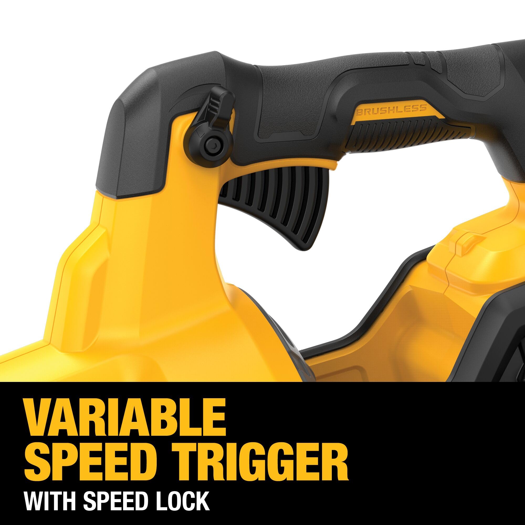 DEWALT DCBL772X1 next to ruler showing compact size for easy storage