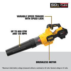 DEWALT DCBL772X1 side profile highlighting ergonomic handle for reduced fatigue