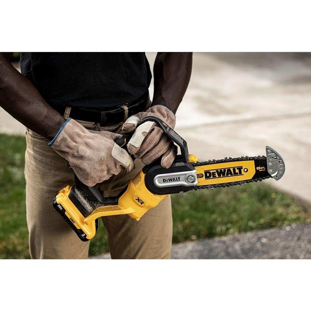 DEWALT retail packaging and label showing clear model ID and purchase confidence benefit
