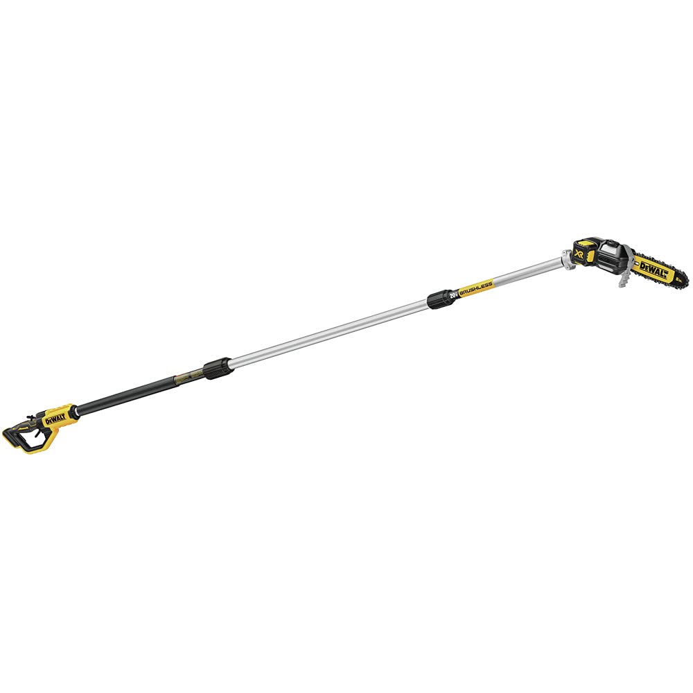 DEWALT pole saw disassembled for storage for easy transport