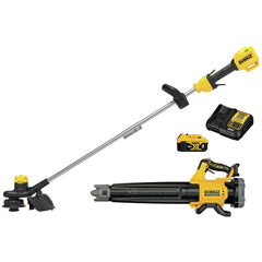 DEWALT string trimmer front view showing compact design and easy handling