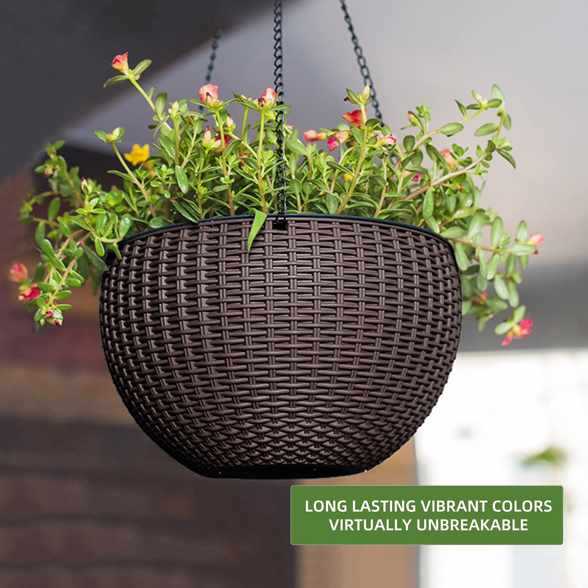 Dexceder planter in use on balcony showing space-saving decorative benefit