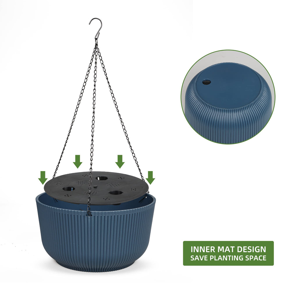 Dexceder hanging planter displayed with trailing foliage illustrating attractive outdoor styling