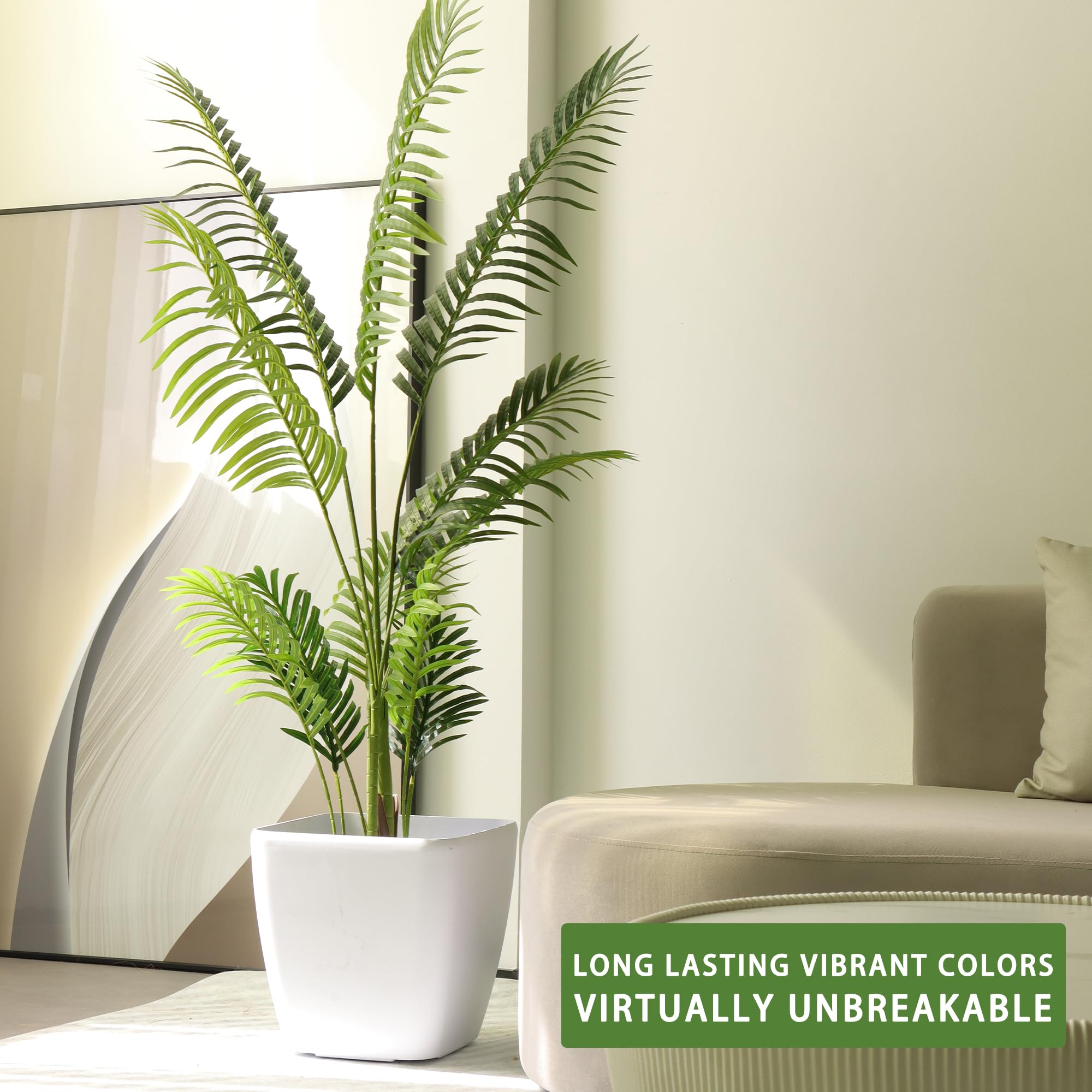 Dexceder scale comparison with common chair showing planter size and spatial fit