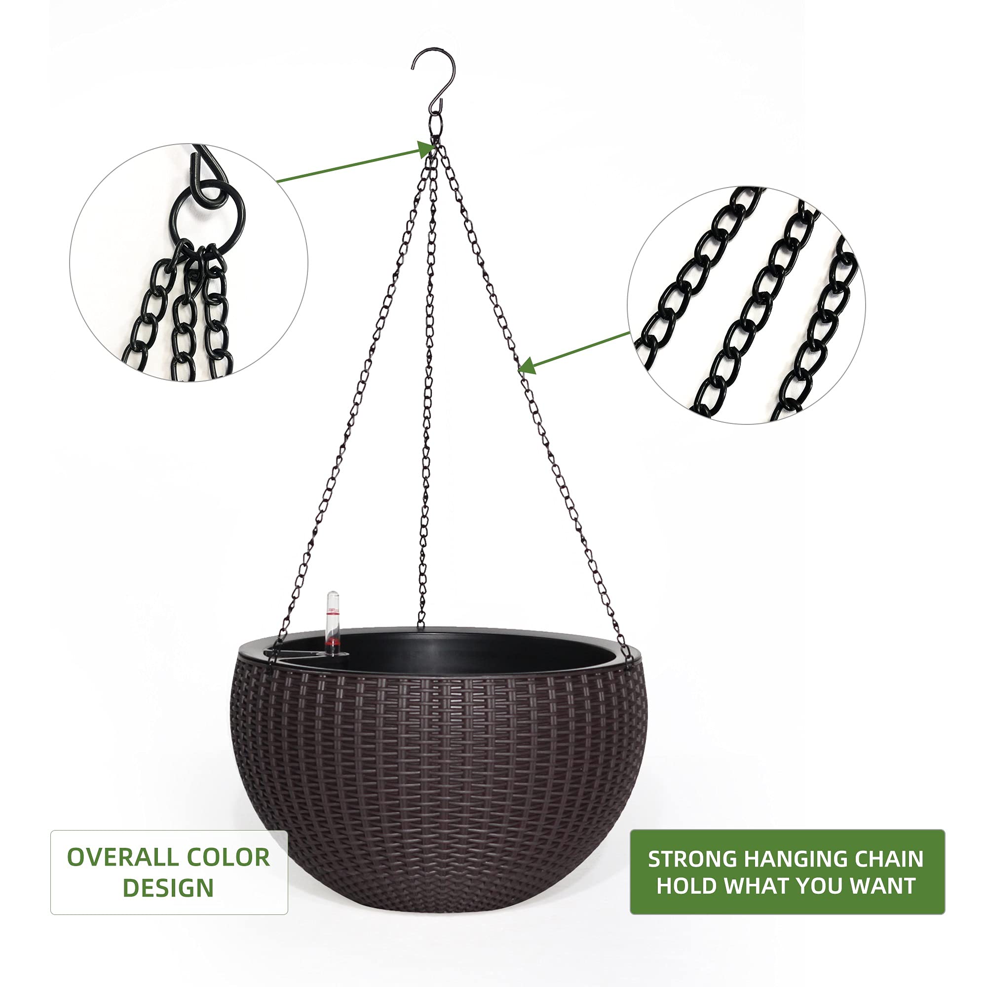 Dexceder strong hanging chain and hook showing secure suspension benefit