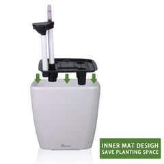 Dexceder wheels and base detail illustrating easy mobility and floor-friendly casters