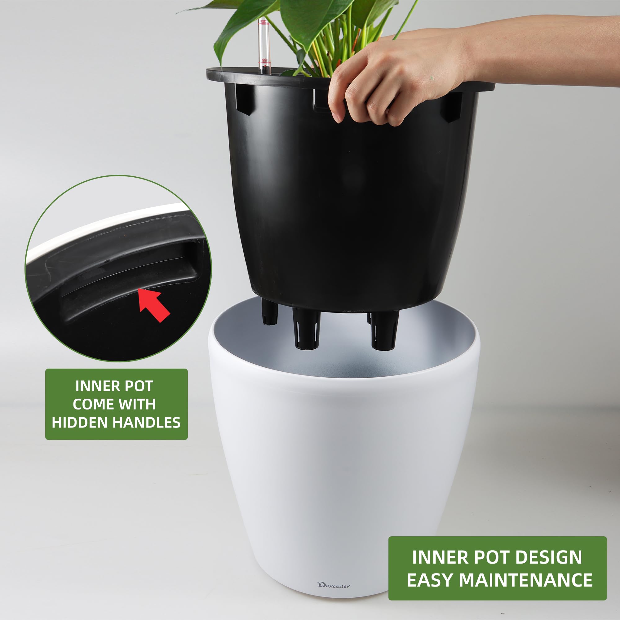 Dexceder caster wheels and base for smooth mobility and furniture-friendly movement