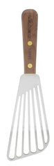 Dexter slotted blade close detail showing tapered edge and drainage slots