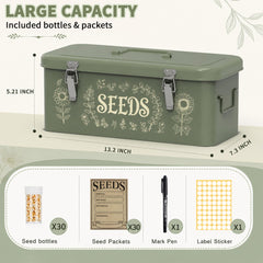 Dexyino open compartments overhead revealing four zones for quick seed sorting benefit efficiency
