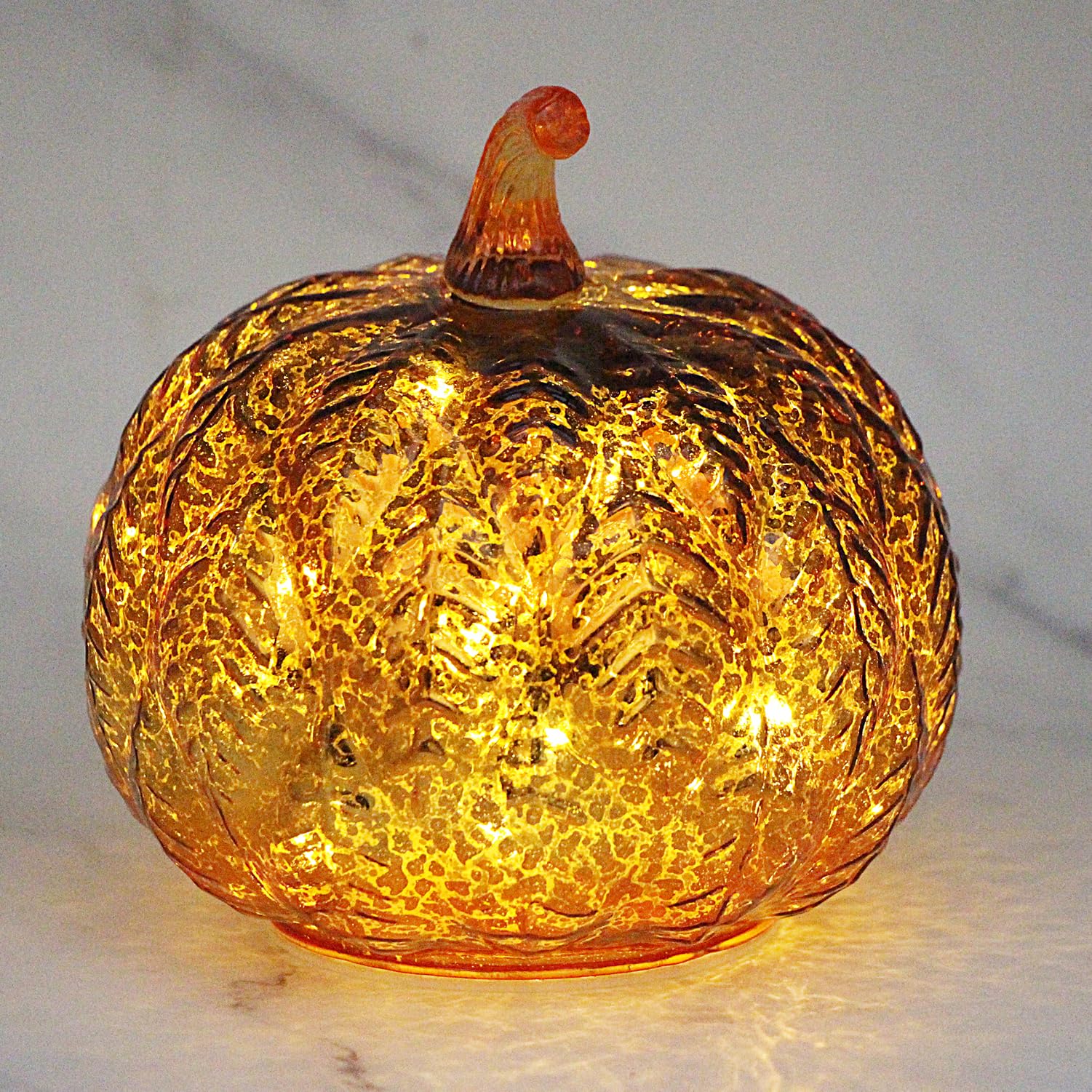 Deyivela pumpkin interior fairy lights creating cozy ambiance
