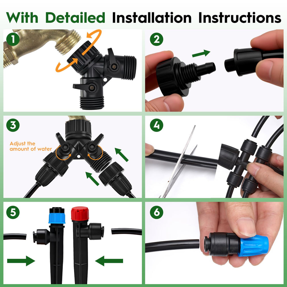 DFDNFF six-way connector next to a hand for scale, simplifying multi-branch layouts