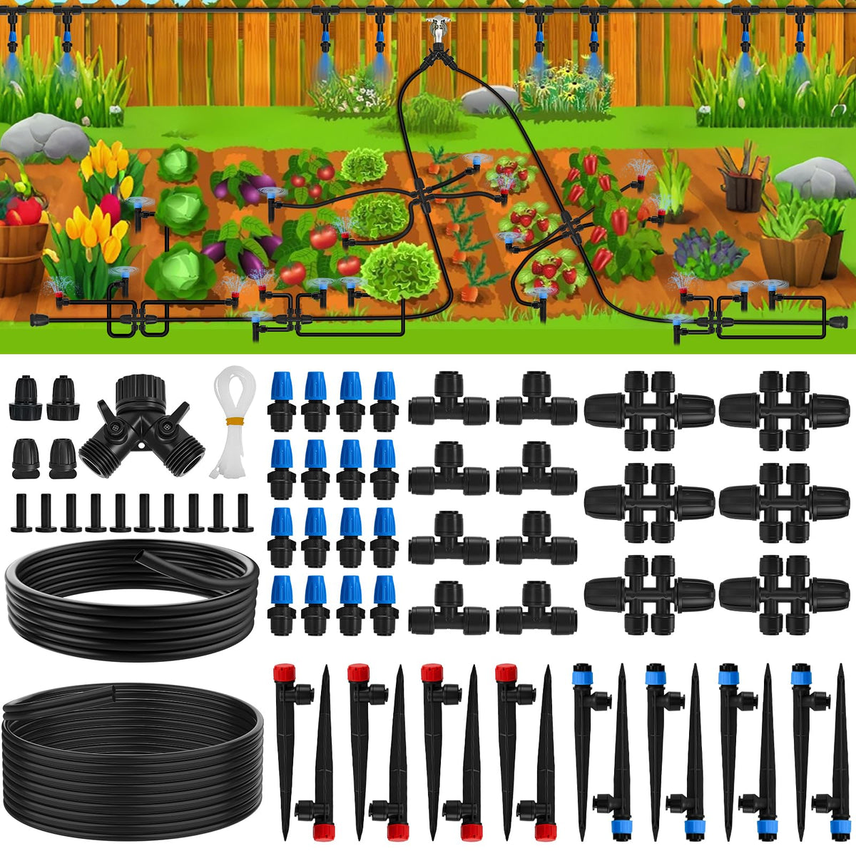 DFDNFF front package view showing complete 200ft kit and components for fast setup