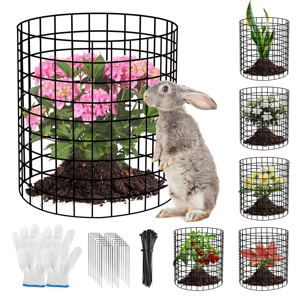DFDNFF multiple cages in garden bed showing modular coverage and flexibility